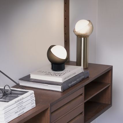 Ideal Lux - Lampada da tavolo LED BLOOM 1xG9/3W/230V oro/beige fumé