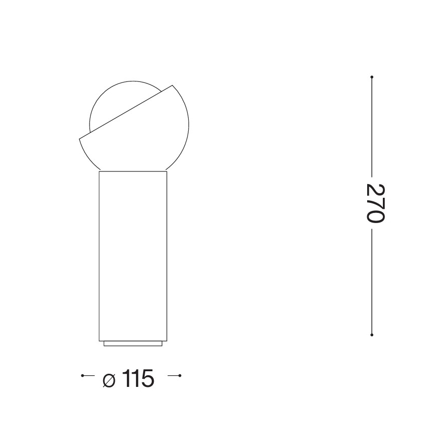 Ideal Lux - Lampada da tavolo LED BLOOM 1xG9/3W/230V oro/beige fumé
