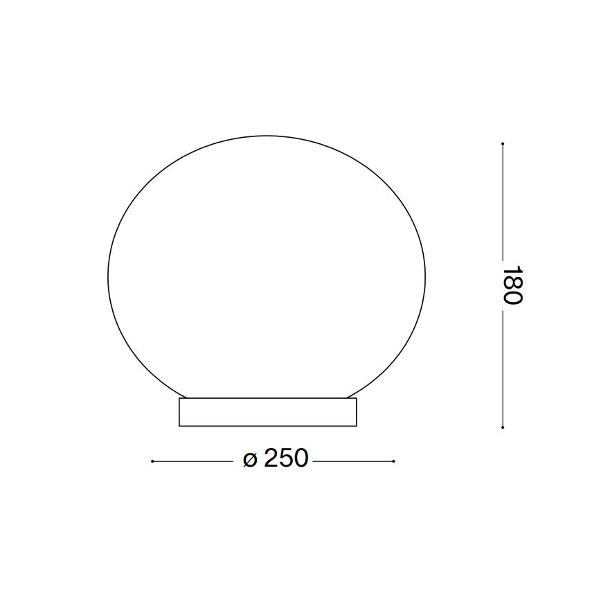 Ideal Lux - Lampada da tavolo LED CANDY 1xG9/3W/230V diametro 25 cm bianco