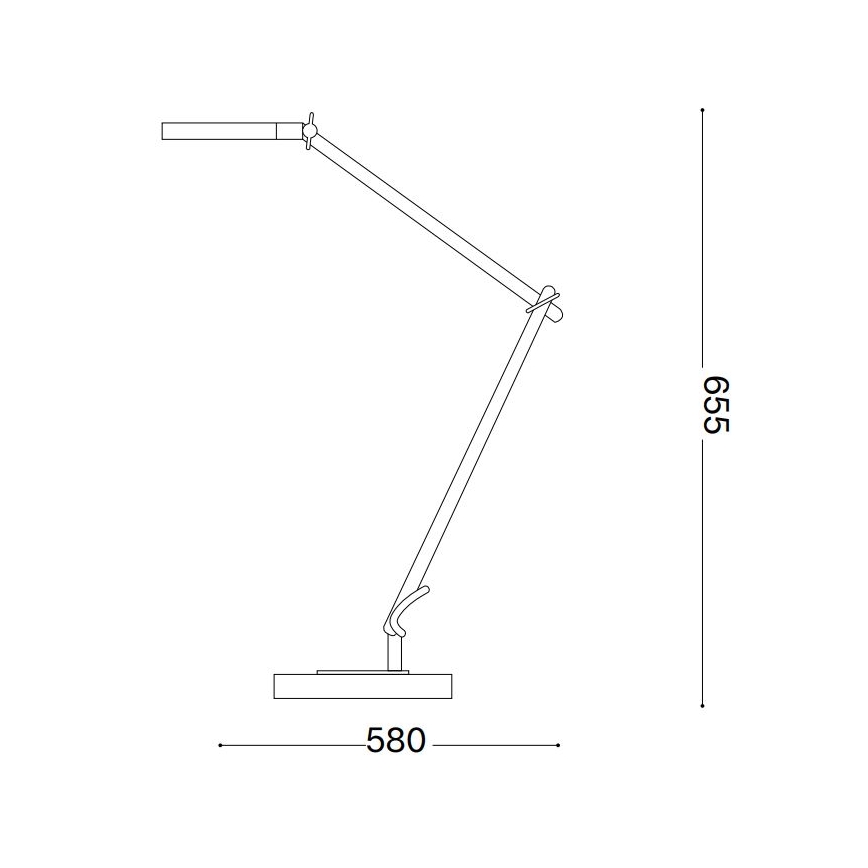 Ideal Lux - Lampada da tavolo LED dimmerabile con funzione Touch FUTURA LED/12,5W/230V nero