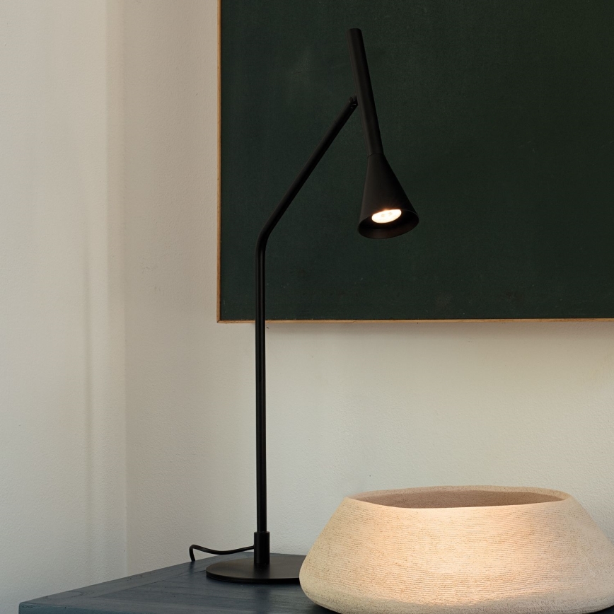 Ideal Lux - Lampada da tavolo LED dimmerabile con funzione Touch DIESIS LED/6,5W/230V CRI 90 nero