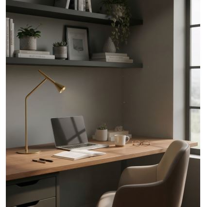 Ideal Lux - Lampada da tavolo LED dimmerabile con funzione Touch DIESIS LED/6,5W/230V CRI 90 oro