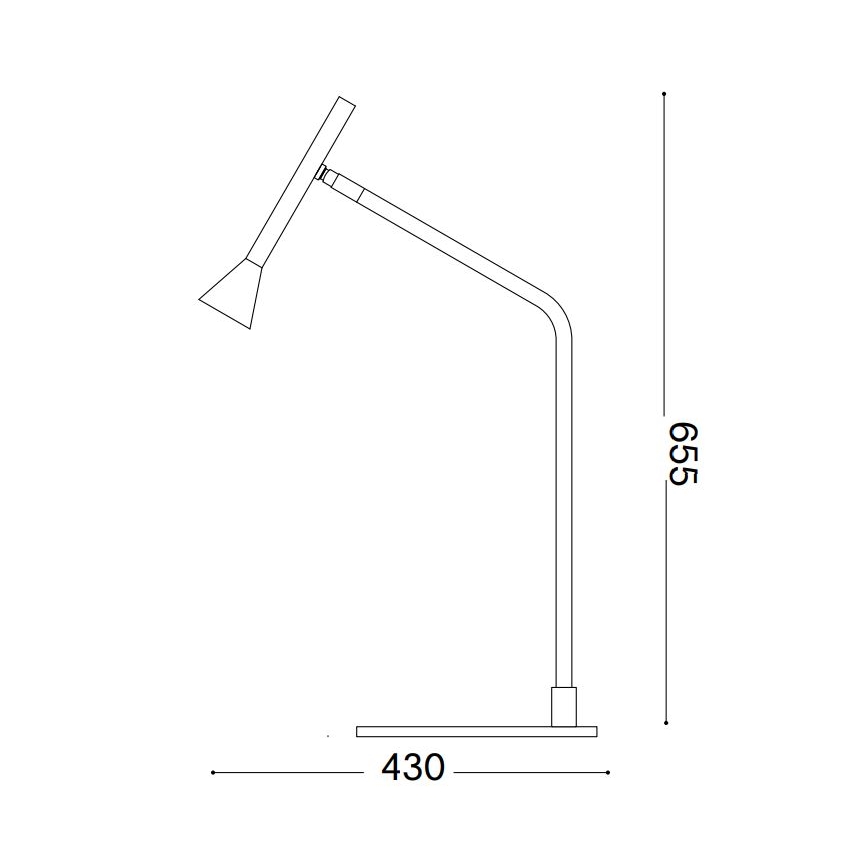 Ideal Lux - Lampada da tavolo LED dimmerabile con funzione Touch DIESIS LED/6,5W/230V CRI 90 oro