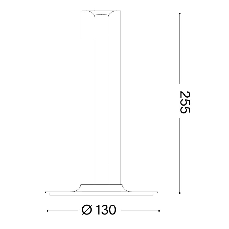 Ideal Lux - Lampada da tavolo LED dimmerabile DORICA LED/8W/230V CRI 90 bianco