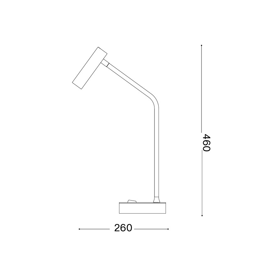 Ideal Lux - Lampada da tavolo LED EASY LED/3,5W/230V CRI 90 bianca