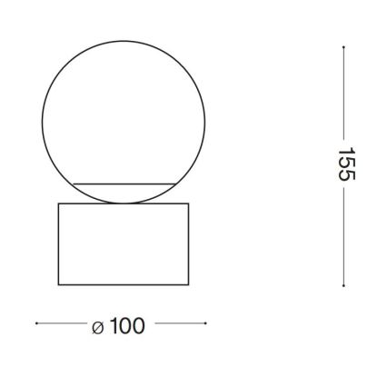 Ideal Lux - Lampada da tavolo LED PERLAGE 1xG9/3W/230V oro/bianco