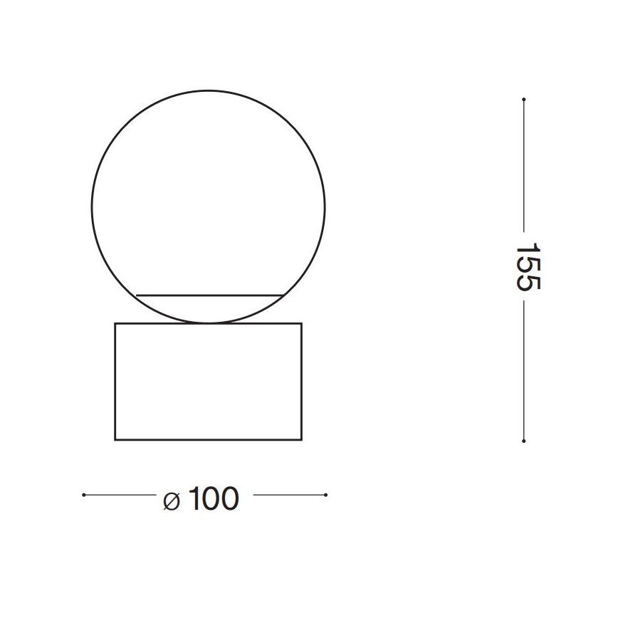 Ideal Lux - Lampada da tavolo LED PERLAGE 1xG9/3W/230V oro/bianco
