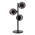 Ideal Lux - Lampada da tavolo LED PERLAGE 3xG9/3W/230V nero/nero fumé