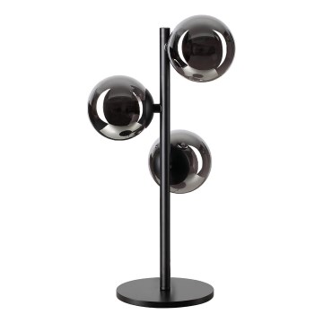 Ideal Lux - Lampada da tavolo LED PERLAGE 3xG9/3W/230V nero/nero fumé
