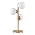 Ideal Lux - Lampada da tavolo LED PERLAGE 3xG9/3W/230V oro/bianco