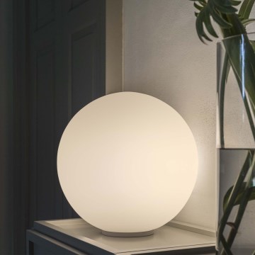 Ideal Lux - Lampada da tavolo MAPA 1xE27/42W/230V Ø 20 cm bianca