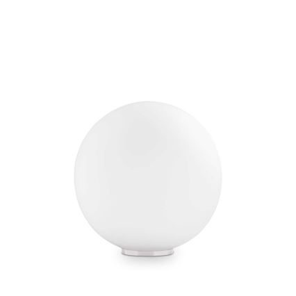 Ideal Lux - Lampada da tavolo MAPA 1xE27/42W/230V Ø 30 cm bianca