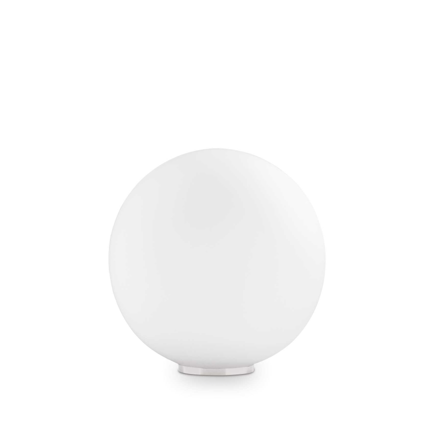Ideal Lux - Lampada da tavolo MAPA 1xE27/42W/230V Ø 30 cm bianca