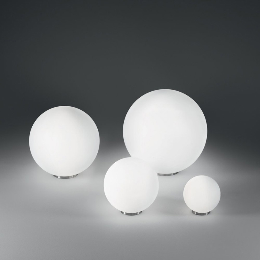Ideal Lux - Lampada da tavolo MAPA 1xE27/42W/230V Ø 30 cm bianca