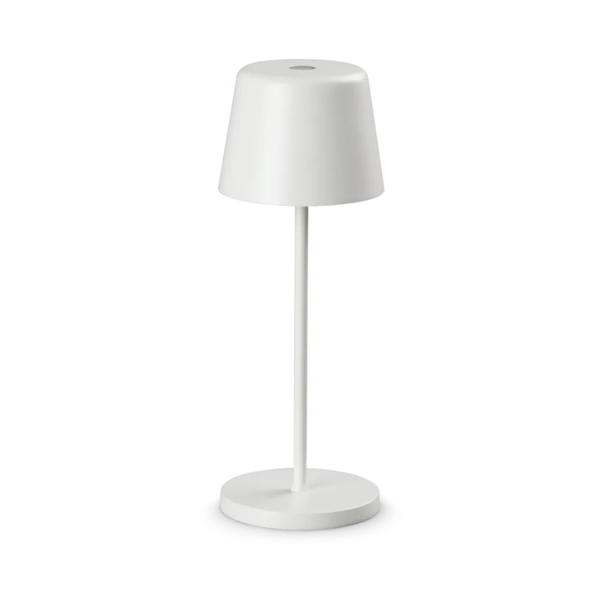 Ideal Lux - Lampada da tavolo da esterno dimmerabile a LED con controllo touch CUTE LED/2,5W/3,7V 3000 mAh USB 2200-2700K IP65 bianco