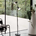 Ideal Lux - Lampada da terra POLLY 2xE27/60W/230V nera