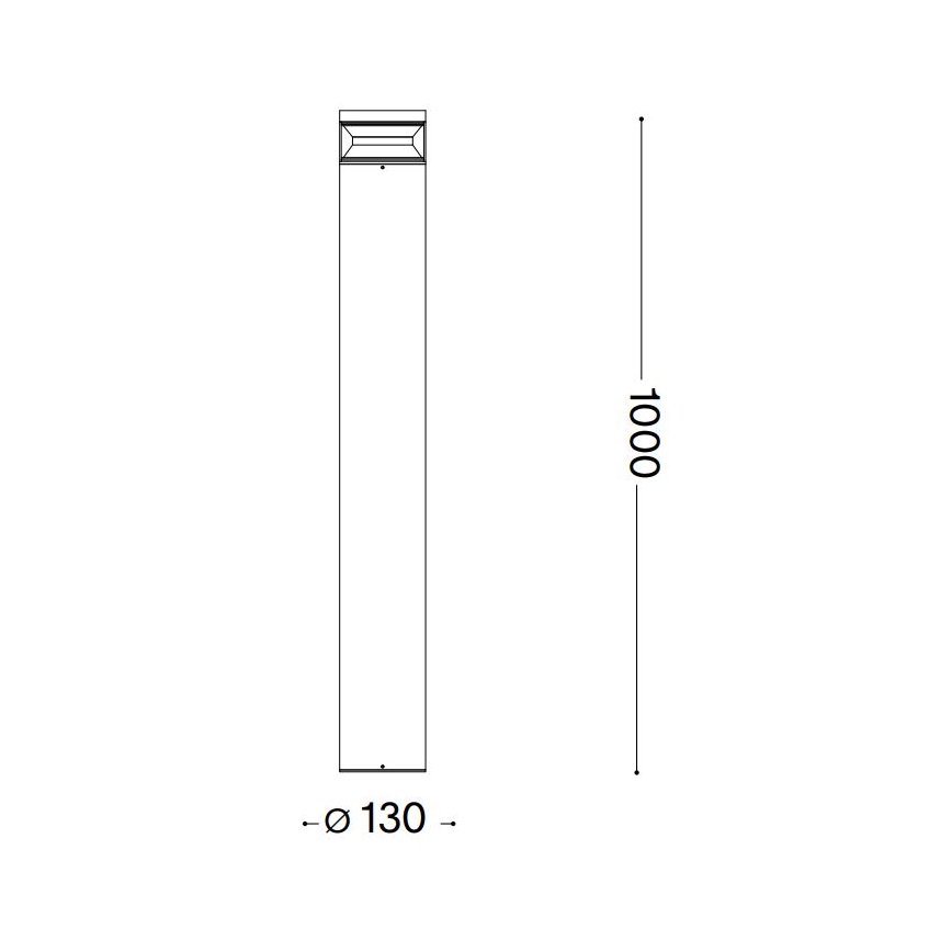 Ideal Lux - Lampada LED da esterno BOEING LED/14W/230V 100 cm CRI 90 IP65 antracite