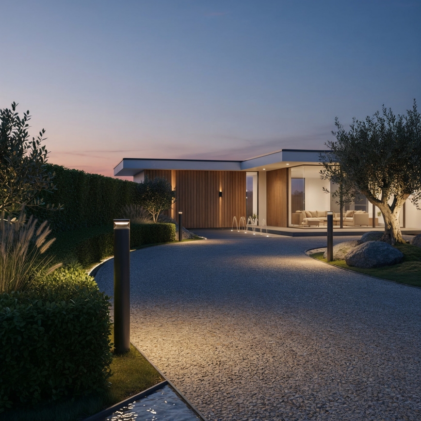 Ideal Lux - Lampada LED da esterno BOEING LED/14W/230V 100 cm CRI 90 IP65 nero