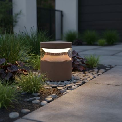 Ideal Lux - Lampada LED da esterno BOEING LED/14W/230V 15 cm CRI 90 IP65 marrone