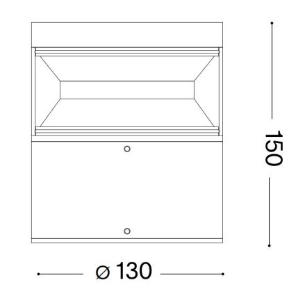 Ideal Lux - Lampada LED da esterno BOEING LED/14W/230V 15 cm CRI 90 IP65 marrone