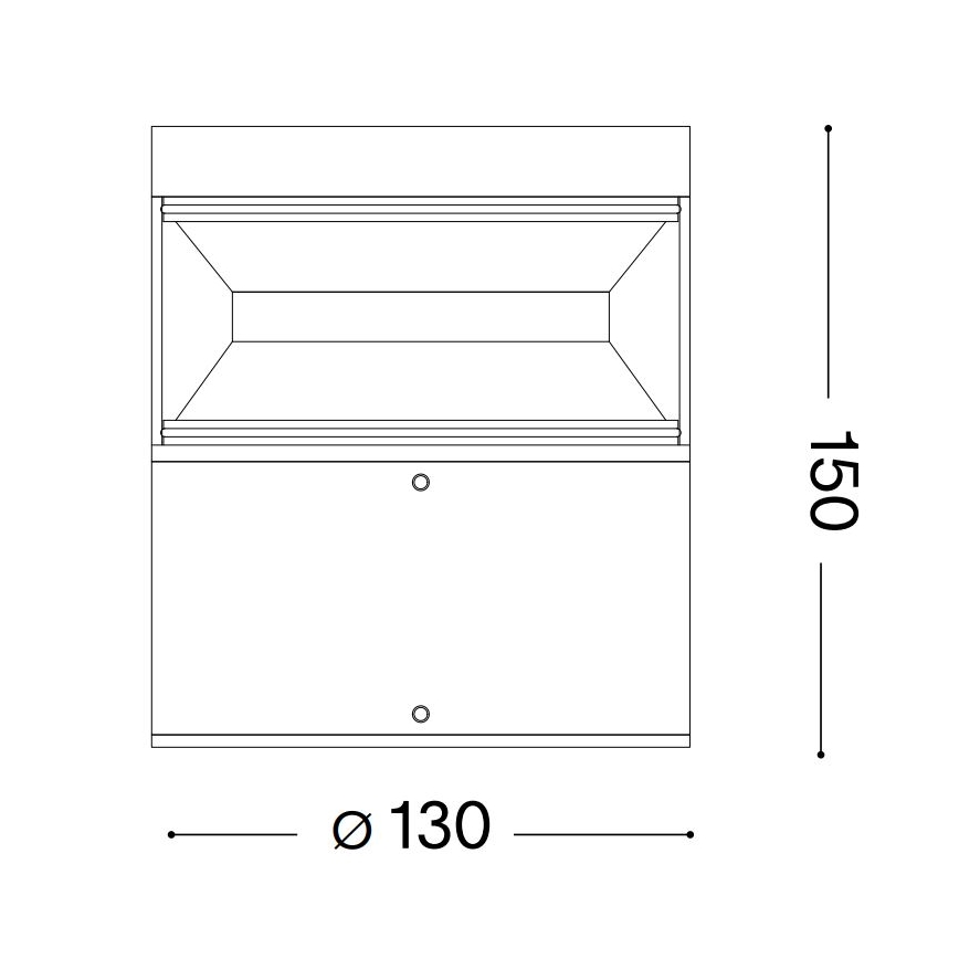 Ideal Lux - Lampada LED da esterno BOEING LED/14W/230V 15 cm CRI 90 IP65 nero