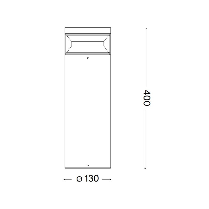 Ideal Lux - Lampada LED da esterno BOEING LED/14W/230V 40 cm CRI 90 IP65 marrone