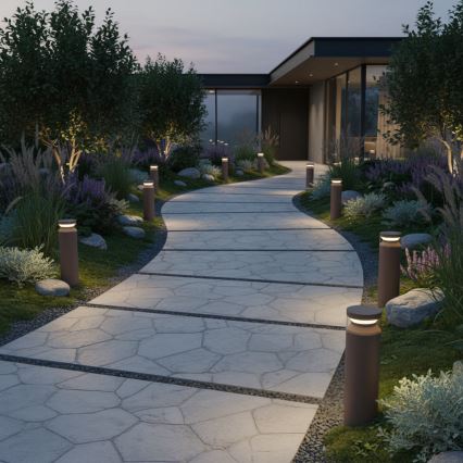 Ideal Lux - Lampada LED da esterno BOEING LED/14W/230V 40 cm CRI 90 IP65 marrone