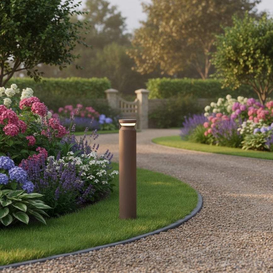 Ideal Lux - Lampada LED da esterno BOEING LED/14W/230V diametro 70 cm CRI 90 IP65 marrone