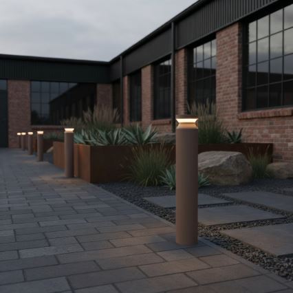 Ideal Lux - Lampada LED da esterno BOEING LED/14W/230V diametro 70 cm CRI 90 IP65 marrone