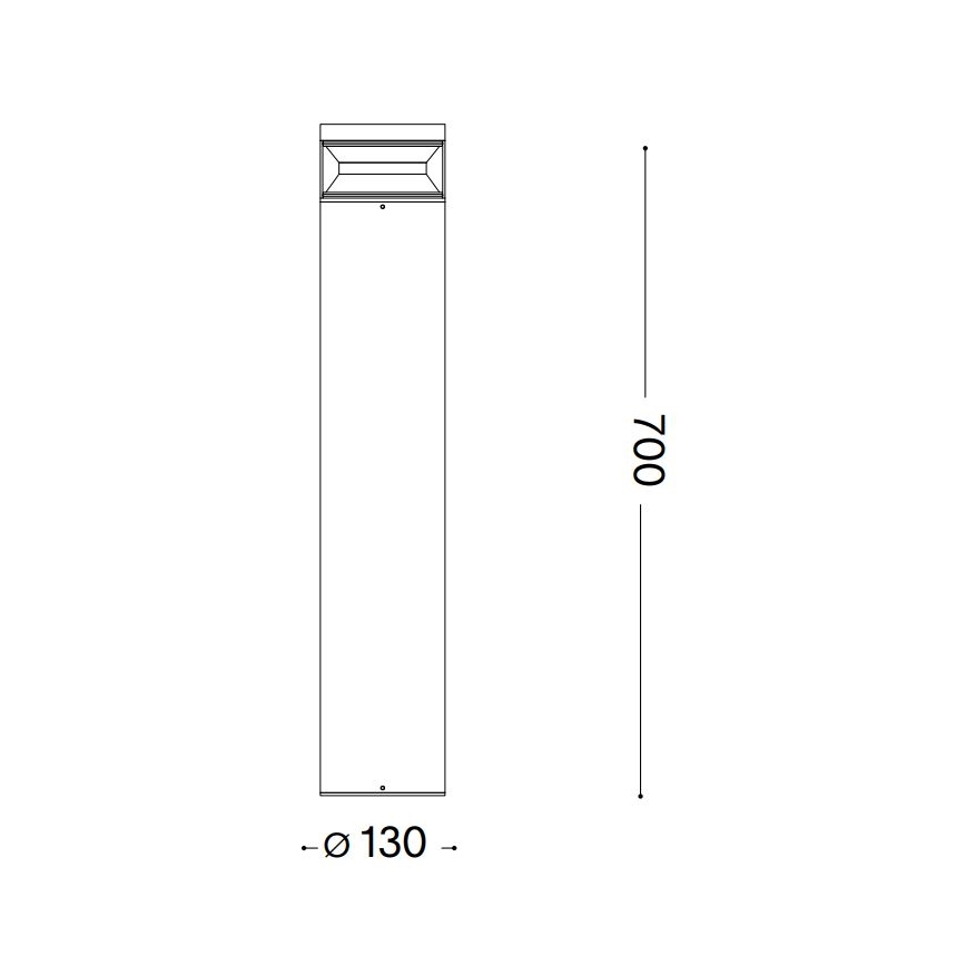 Ideal Lux - Lampada LED da esterno BOEING LED/14W/230V diametro 70 cm CRI 90 IP65 nero