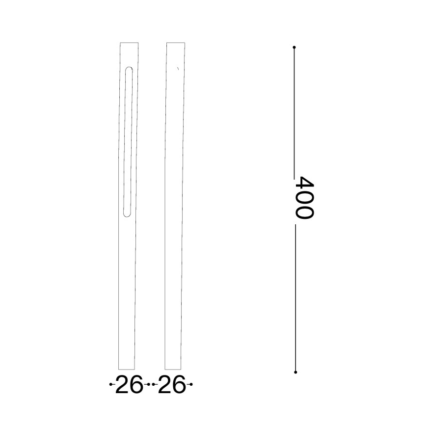 Ideal Lux - lampada LED da esterno JEDI LED/7W/230V 40 cm CRI 90 IP65 marrone