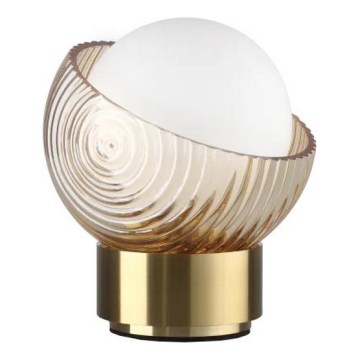 Ideal Lux - Lampada LED da tavolo BLOOM 1xG9/3W/230V oro/beige fumé