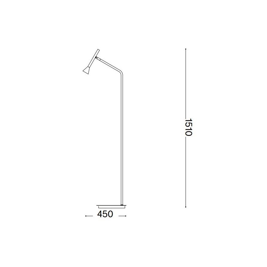 Ideal Lux - Lampada LED da terra DIESIS LED/4,5W/230V CRI 95 nero