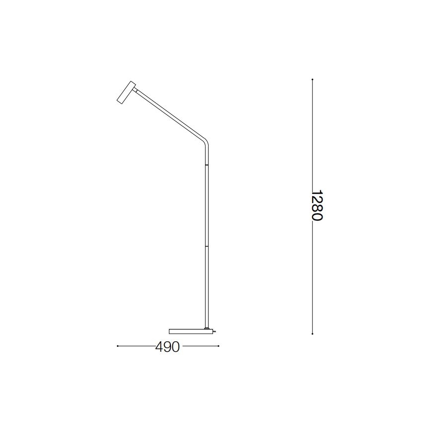 Ideal Lux - Lampada LED da terra EASY LED/3,5W/230V CRI 90 nero