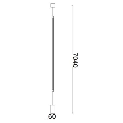 Ideal Lux - Lampada LED da terra FILO LED/14W/230V 2700K CRI 90 bianco