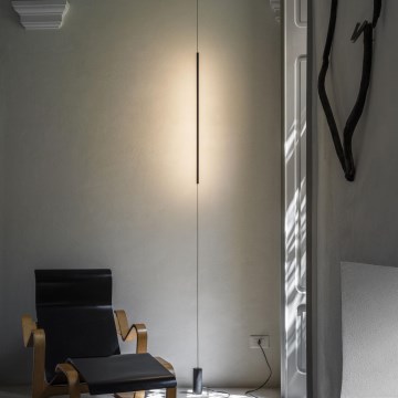 Ideal Lux - Lampada LED da terra FILO LED/14W/230V 2700K CRI 90 nero