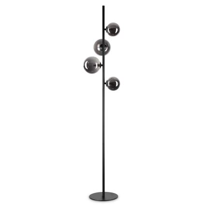 Ideal Lux - Lampada LED da terra PERLAGE 4xG9/3W/230V nero/fumé