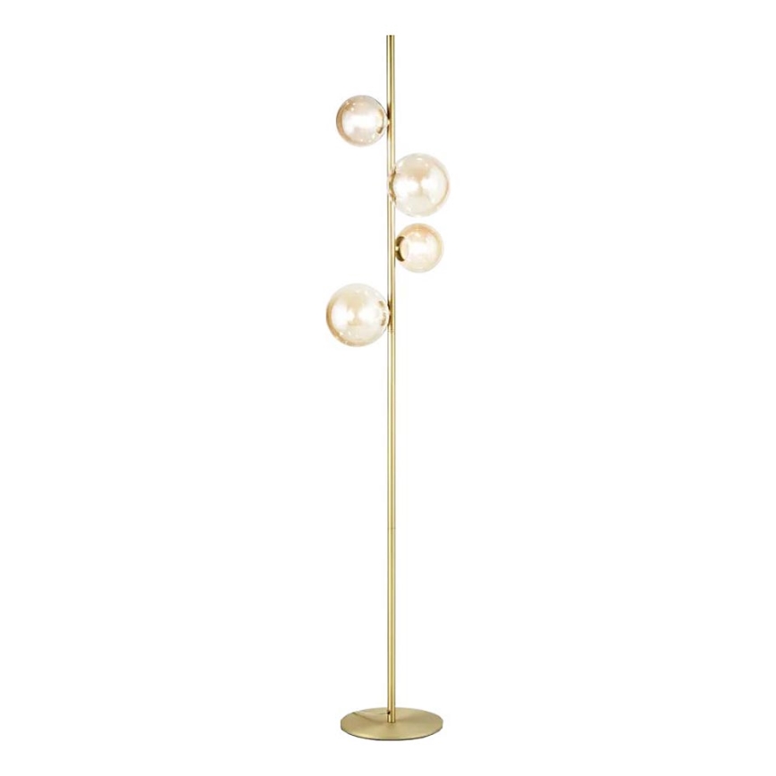 Ideal Lux - Lampada LED da terra PERLAGE 4xG9/3W/230V oro/fumé
