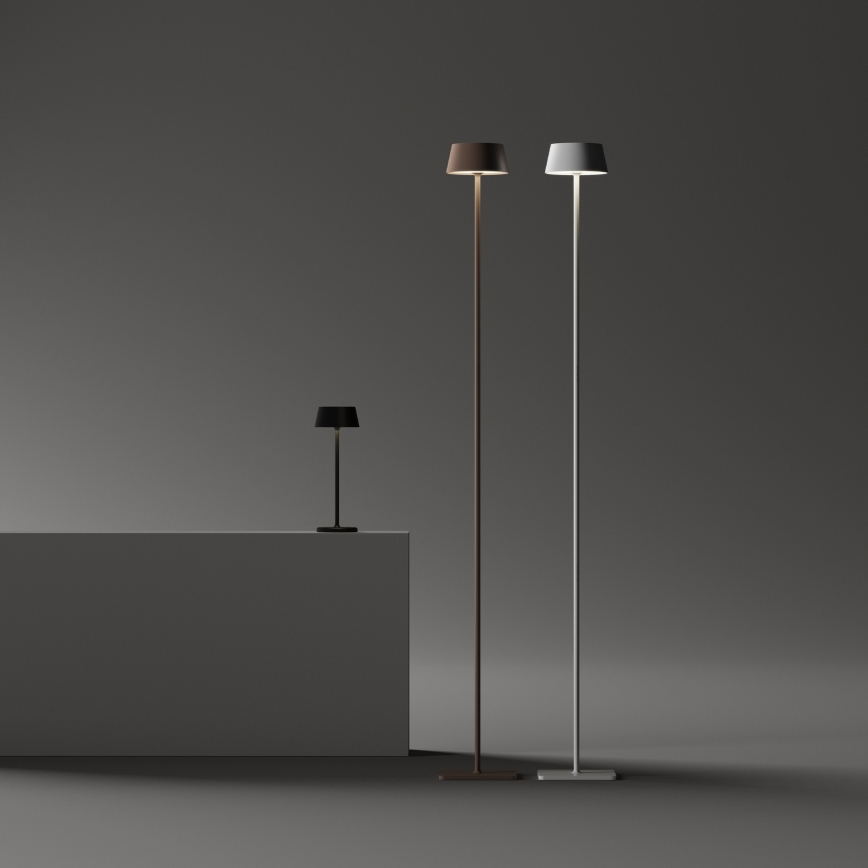 Ideal Lux - Lampada da esterno dimmerabile a LED con controllo touch PURE LED/1,5W/3,7V 2200 mAh CRI 90 IP54 nero