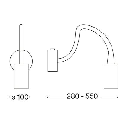 Ideal Lux - Lampada LED flessibile FOCUS LED/4W/230V CRI 90 cromo lucido