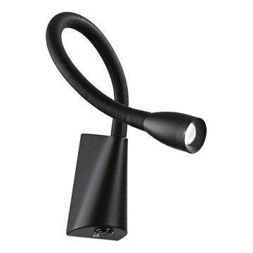 Ideal Lux - Lampada LED flessibile GOOSE LED/3W/230V CRI 90 nero