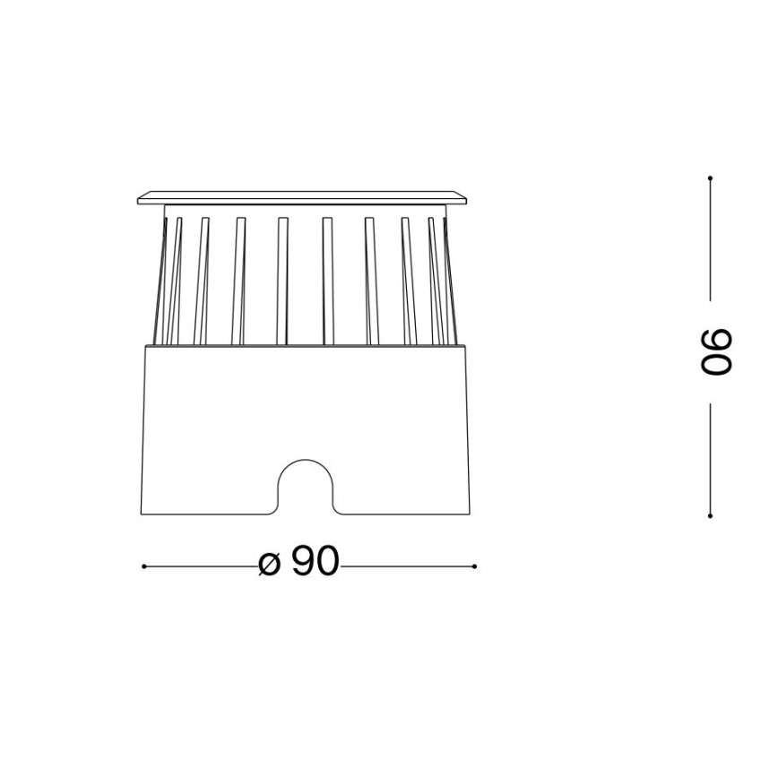 Ideal Lux - Lampada LED segnapasso FLOOR LED/3W/230V diametro 9 cm CRI 90 IP67 cromo lucido