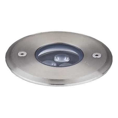 Ideal Lux - Lampada LED segnapasso FLOOR LED/3W/230V diametro 9 cm CRI 90 IP67 cromo lucido