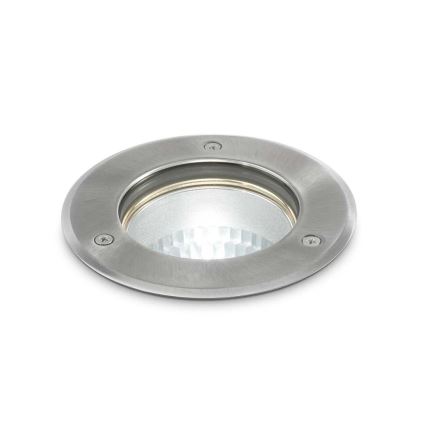Ideal Lux - Lampada segnapasso da esterno PARK 1xGU10/20W/230V IP65 cromo opaco
