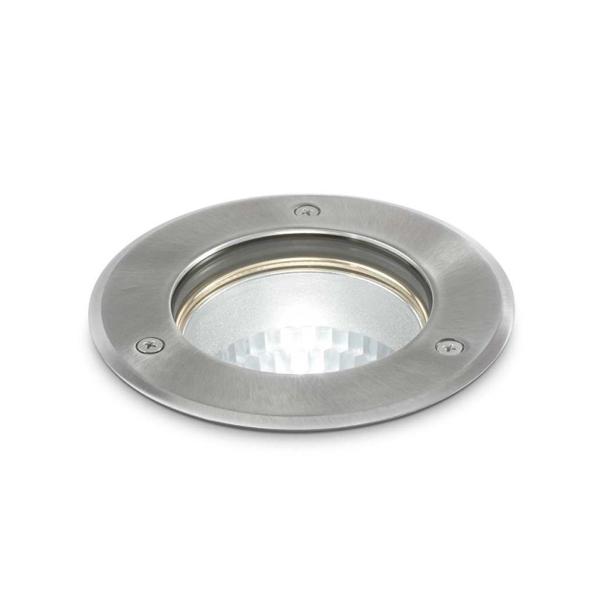 Ideal Lux - Lampada segnapasso da esterno PARK 1xGU10/20W/230V IP65 cromo opaco