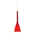 Ideal Lux - Lampadario 1xE14/40W/230V rosso