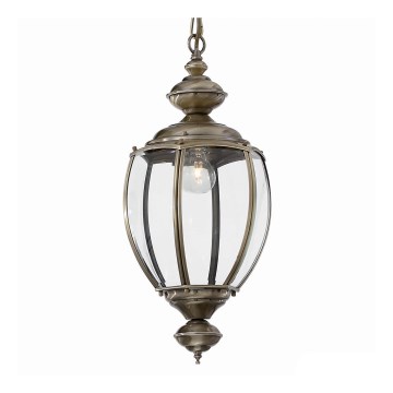 Ideal Lux - Lampadario a catena 1xE27/60W/230V Ø 25 cm, finitura bronzo