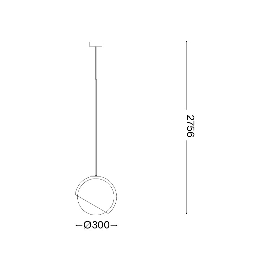 Ideal Lux - Lampadario a cavo BLOOM 1xE27/42W/230V diam. 30 cm oro/beige fumé