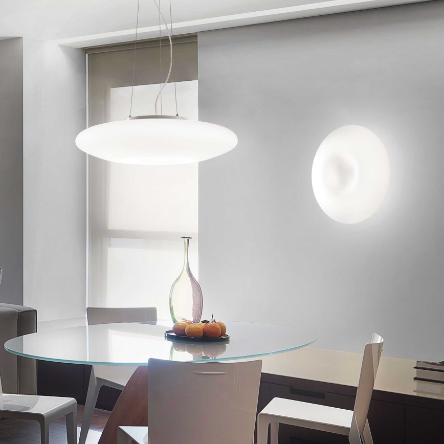 Ideal Lux - Lampadario a cavo GLORY 3xE27/60W/230V Ø 50 cm bianco