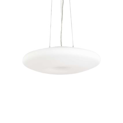 Ideal Lux - Lampadario a cavo GLORY 3xE27/60W/230V Ø 50 cm bianco